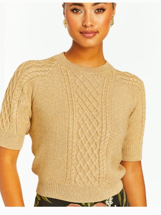 Mestiza New York Sweaters - Mestiza New ork Enya sweater metallic lurex yarn gold XL